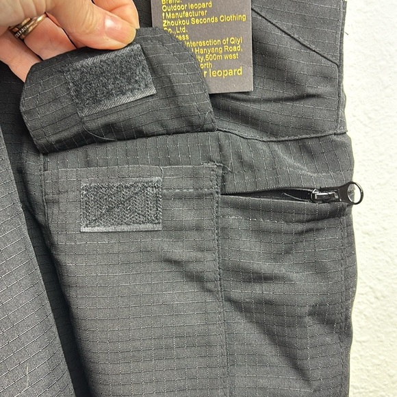 NWT tactical poly cotton lightweight mid thigh black shorts - Picture 6 of 7